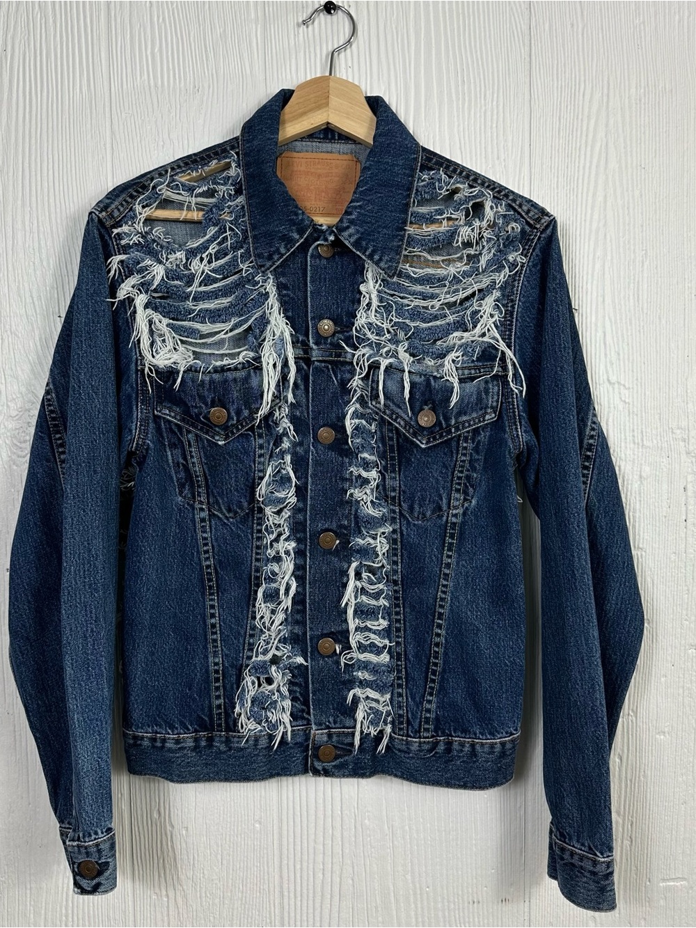 Rare Archival Levi’s Type III Sample Jacket Factory Distressed Medium Vintage